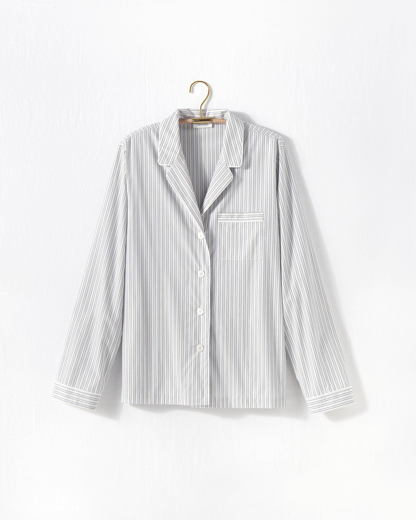 Organic True Cotton Tonal Striped Pajama Shirt