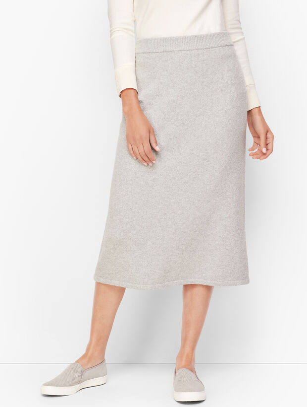 Luxe Knit Long Pencil Skirt