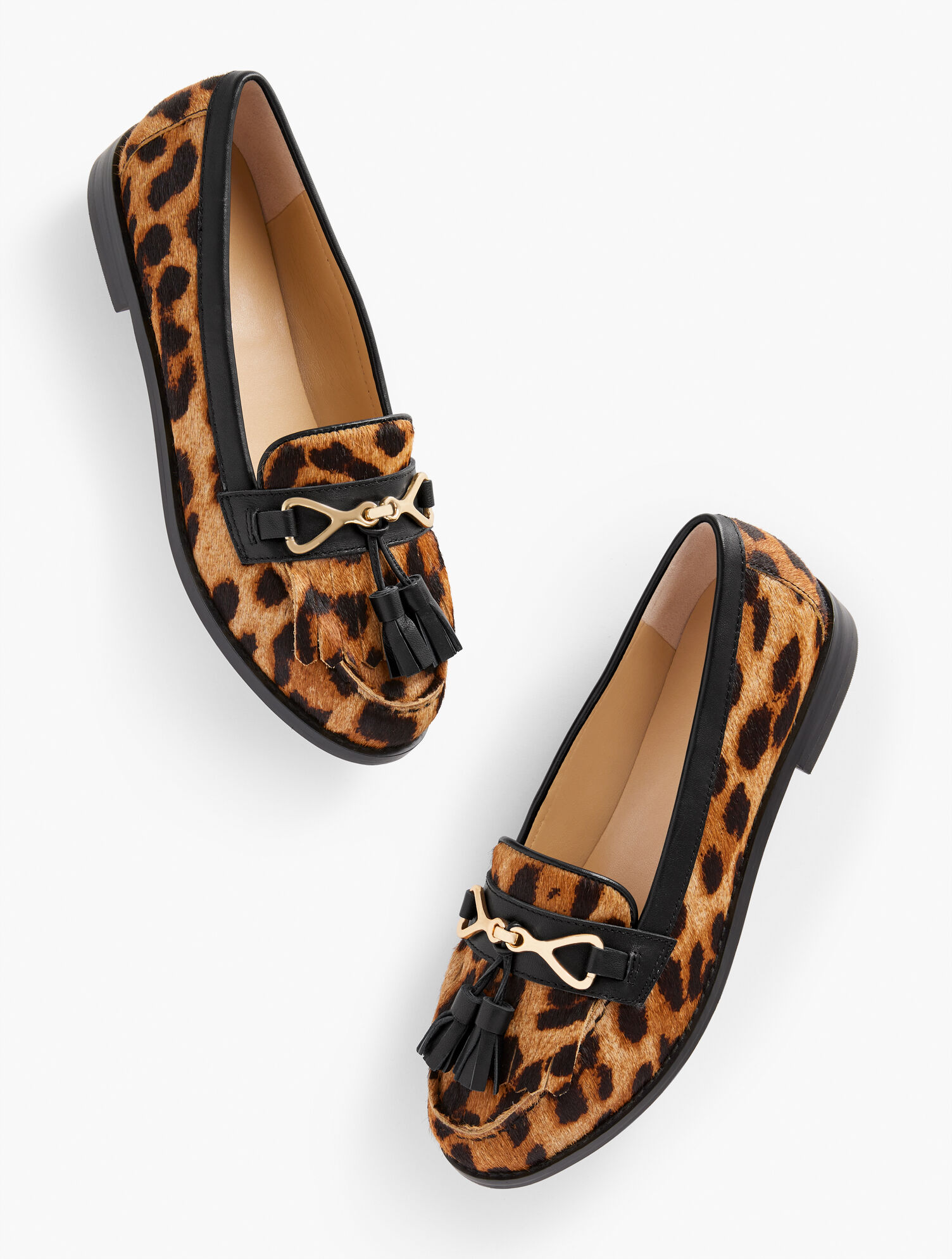 Laura Tasseled Leopard Loafers