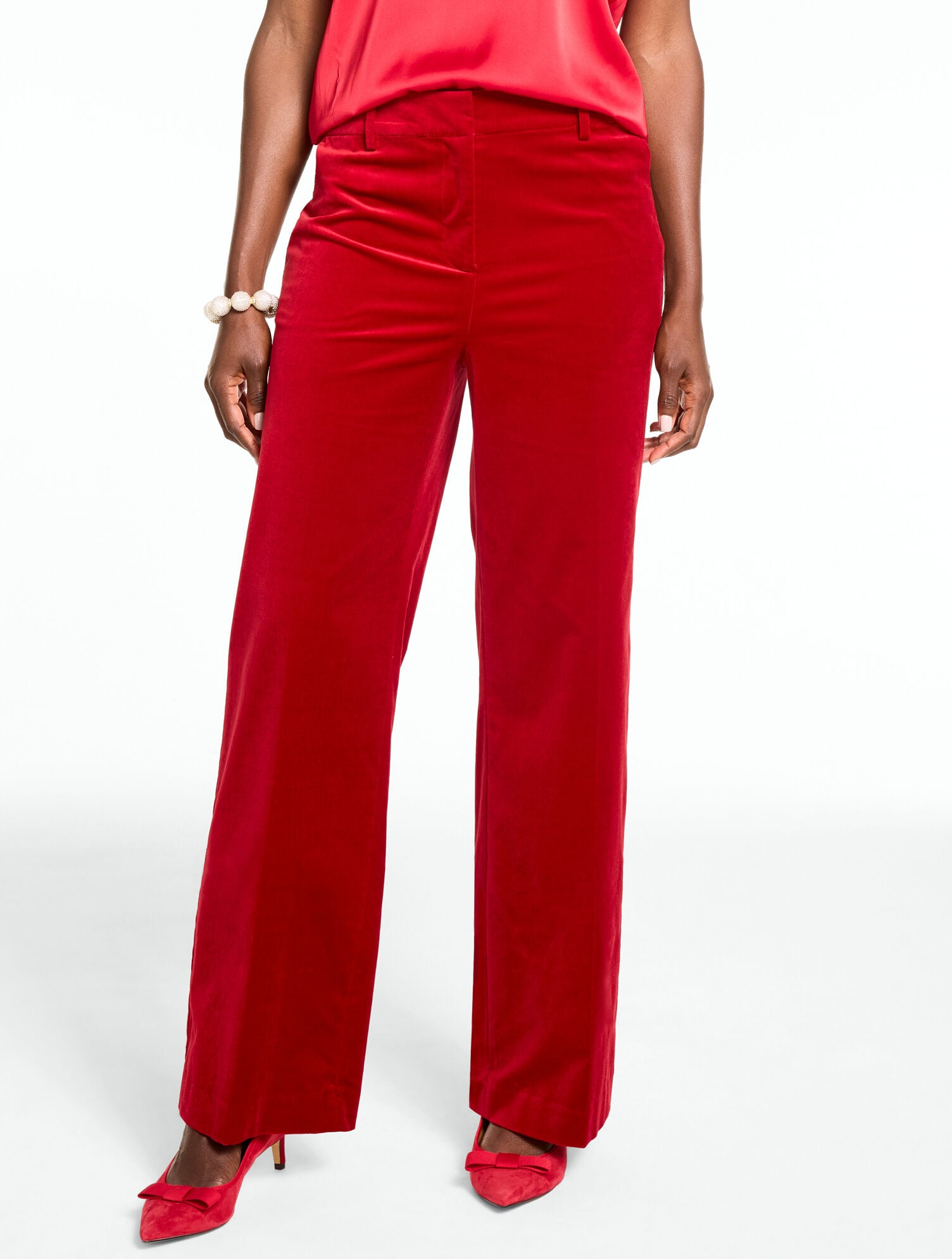 Velveteen Wide Leg Pants