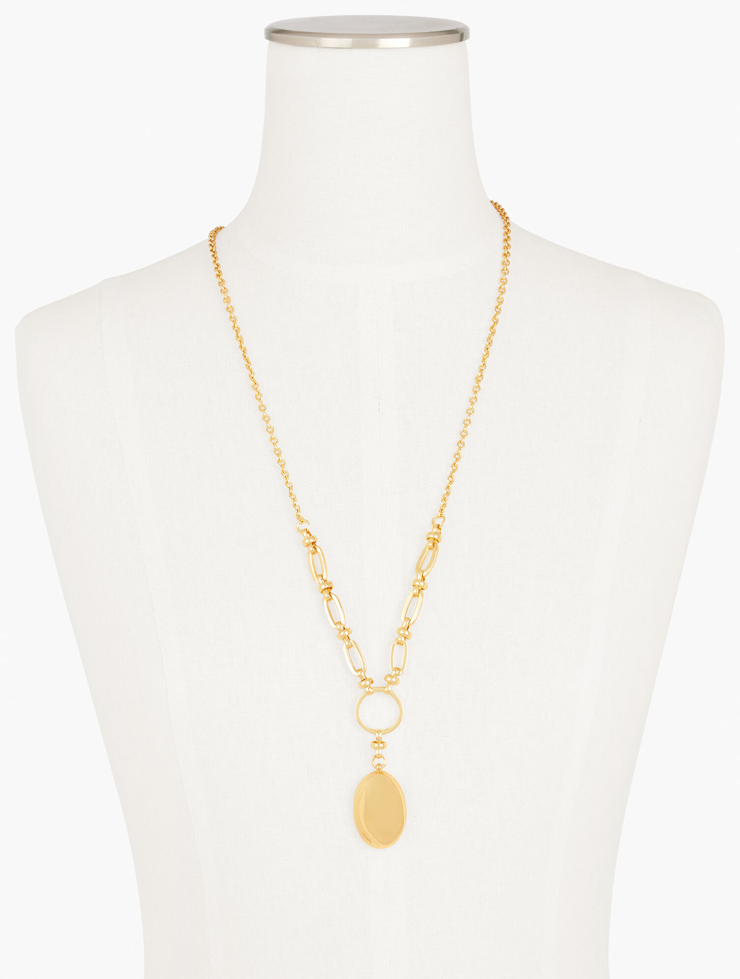Talbots Neckless Gold Pendant Necklace | Talbots