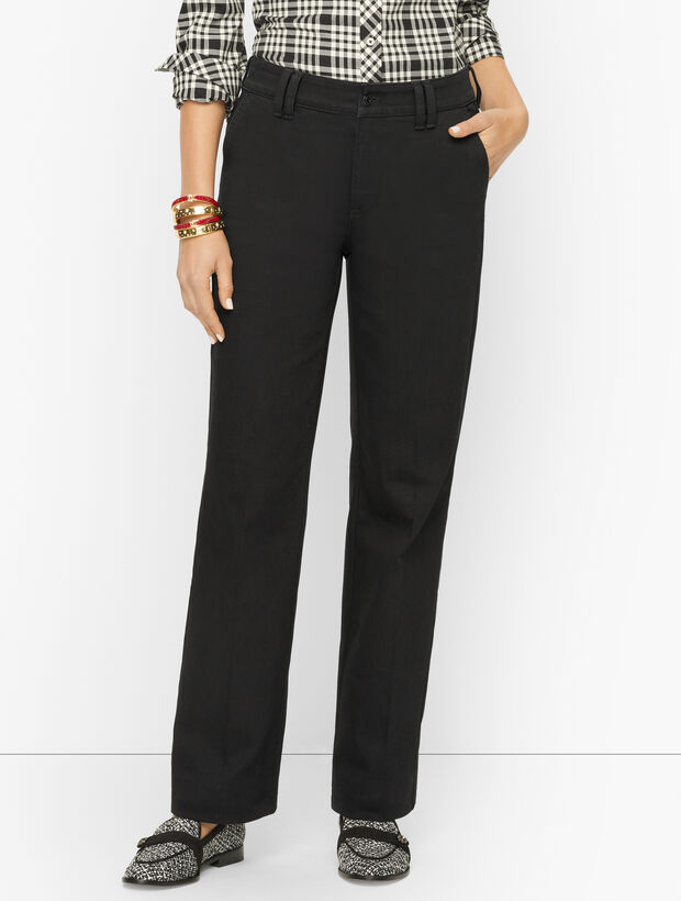 Wide Leg Trouser Jeans - Black