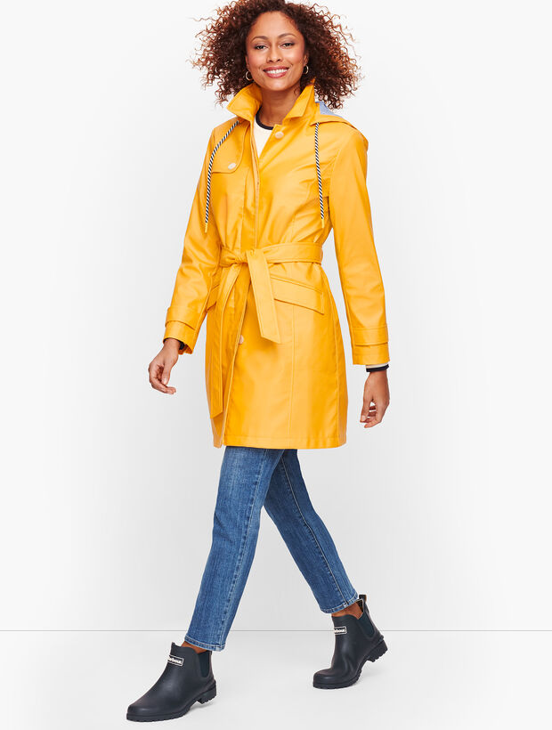 Long Hooded Trench Coat