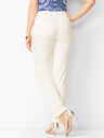 Monterey Cotton Straight-Leg Pants - Curvy Fit - White