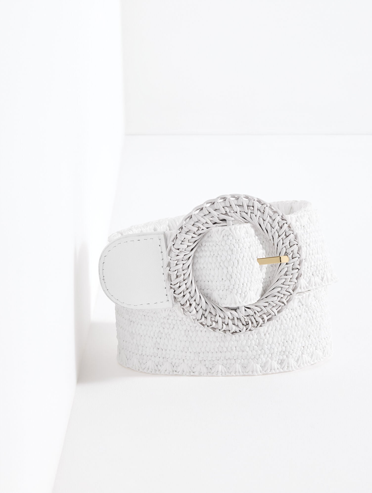 Stretch Raffia Belt