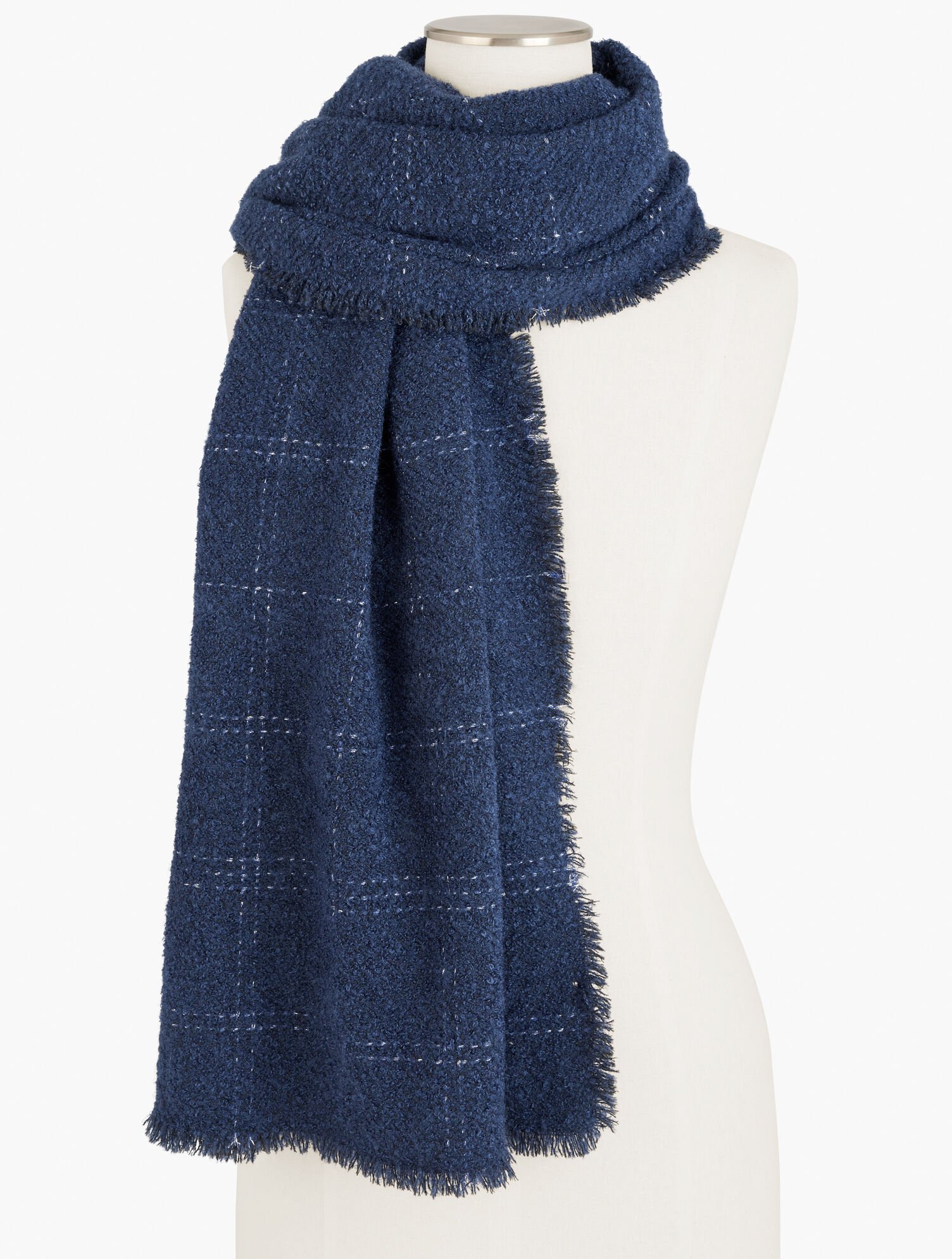 Metallic Windowpane Wrap Talbots