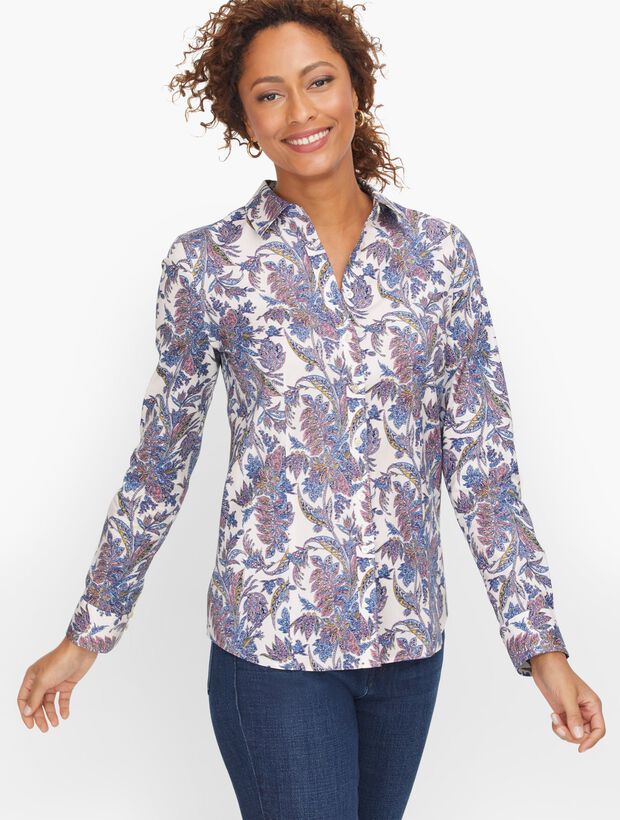 Perfect Shirt - Forest Paisley | Talbots