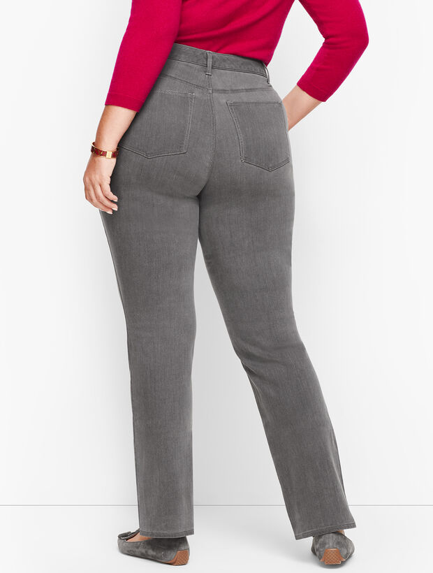 Plus Size Straight Leg Jeans - Deep Grey