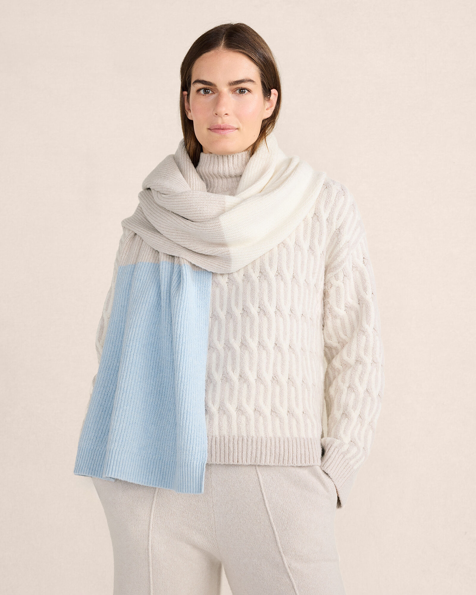 Organic Cotton Colorblock Scarf | Haven Well Within