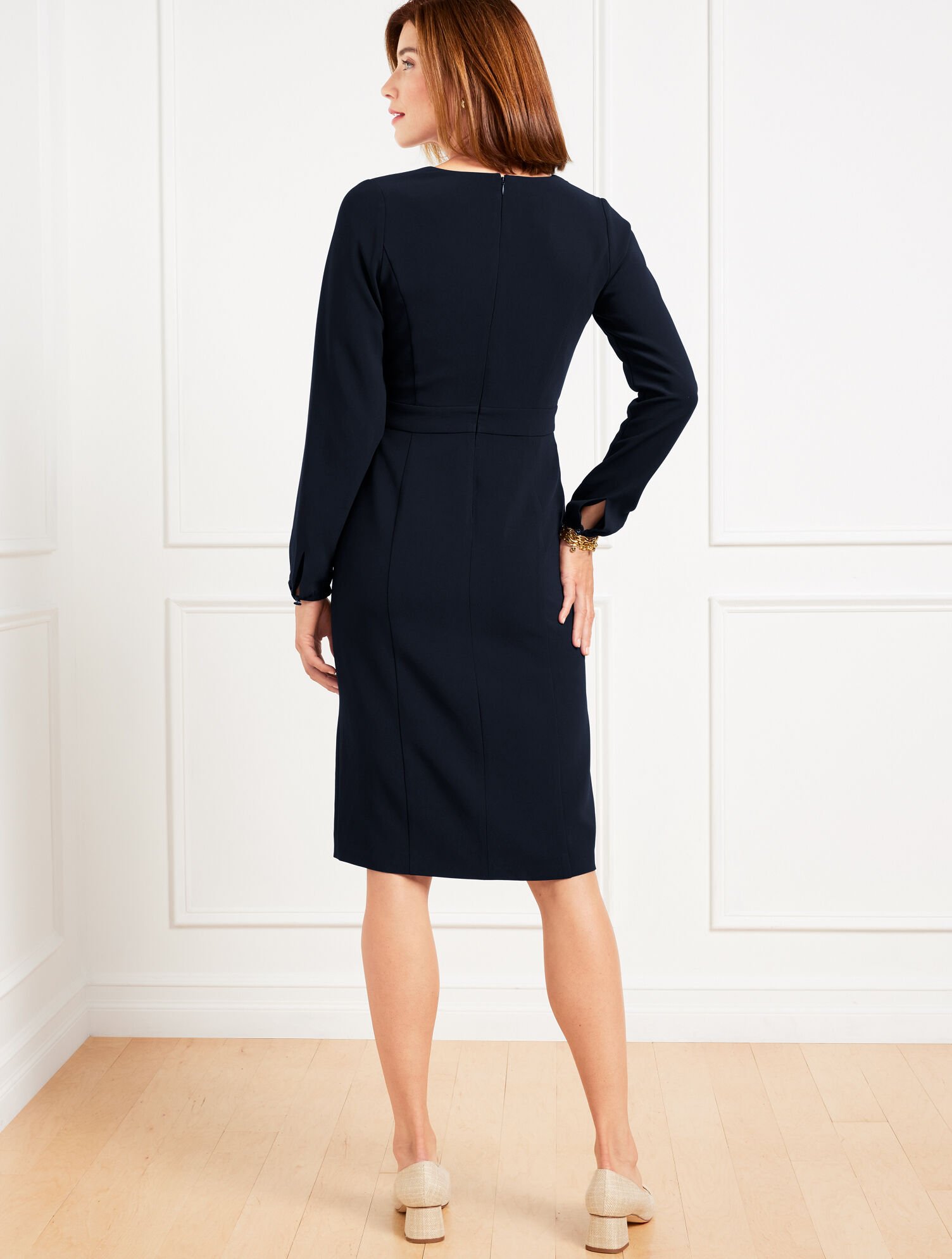 Easy Travel Long Sleeve Dress Talbots