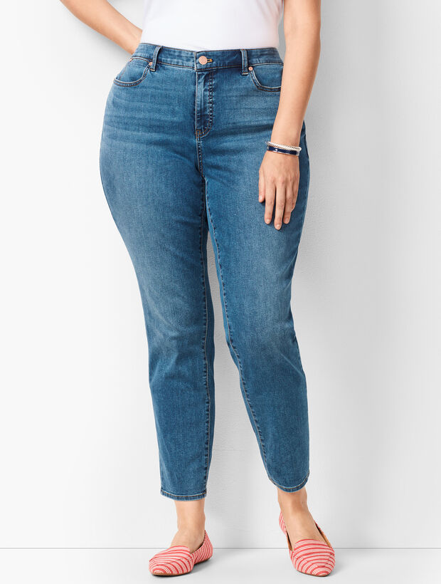 Plus Size Slim Ankle Jeans - Curvy Fit - Equinox Wash