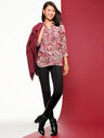 Button Front Shirt - Allover Floral Paisley