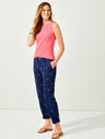 Relaxed Chinos - Embroidered Flamingo