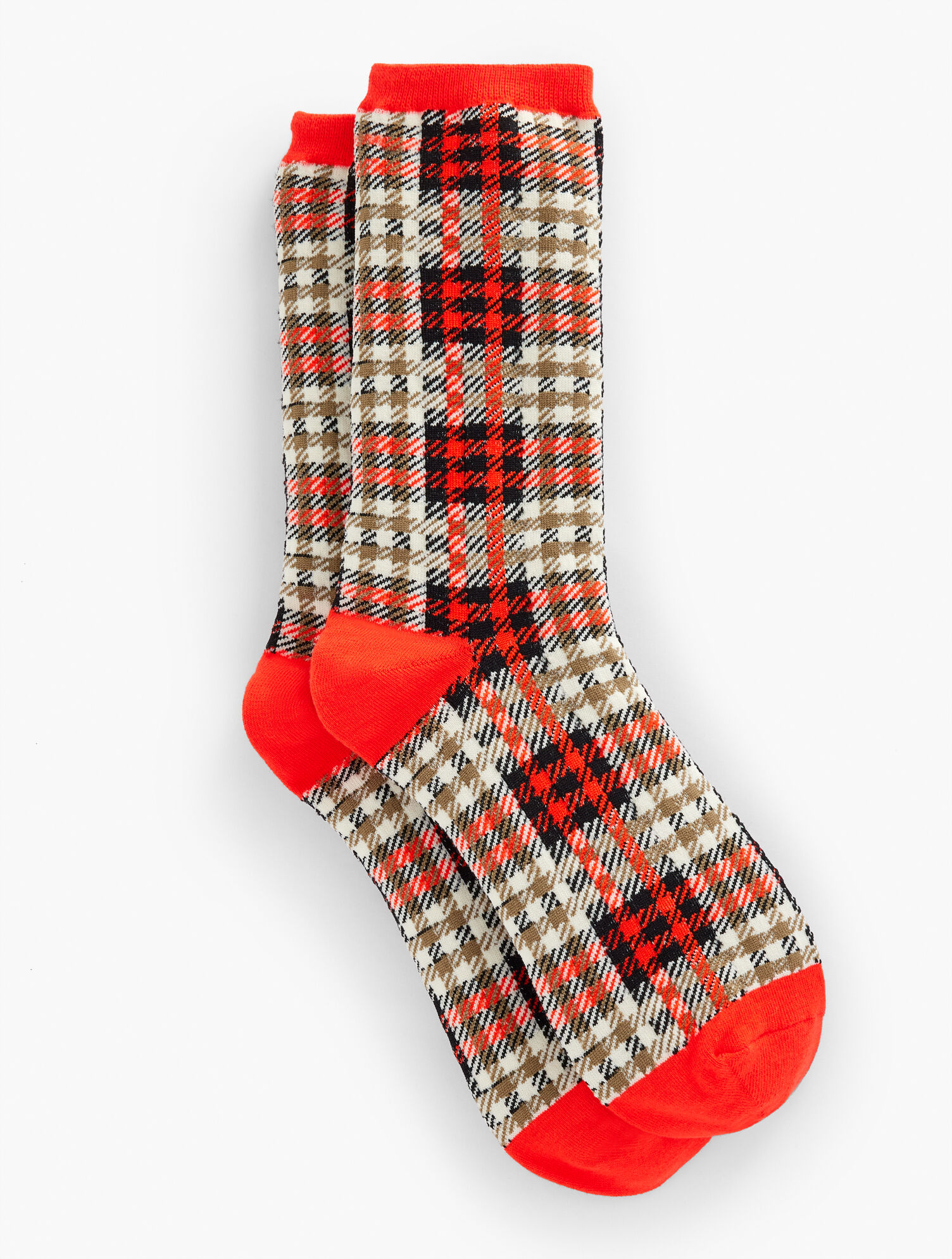 October Plaid Trouser Socks | Talbots