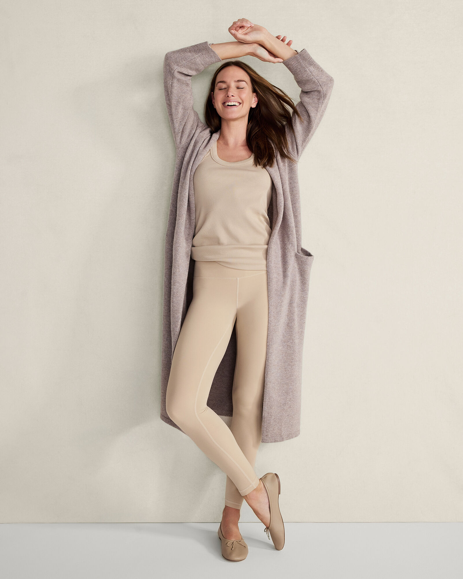 Cashmere Open-Front Duster