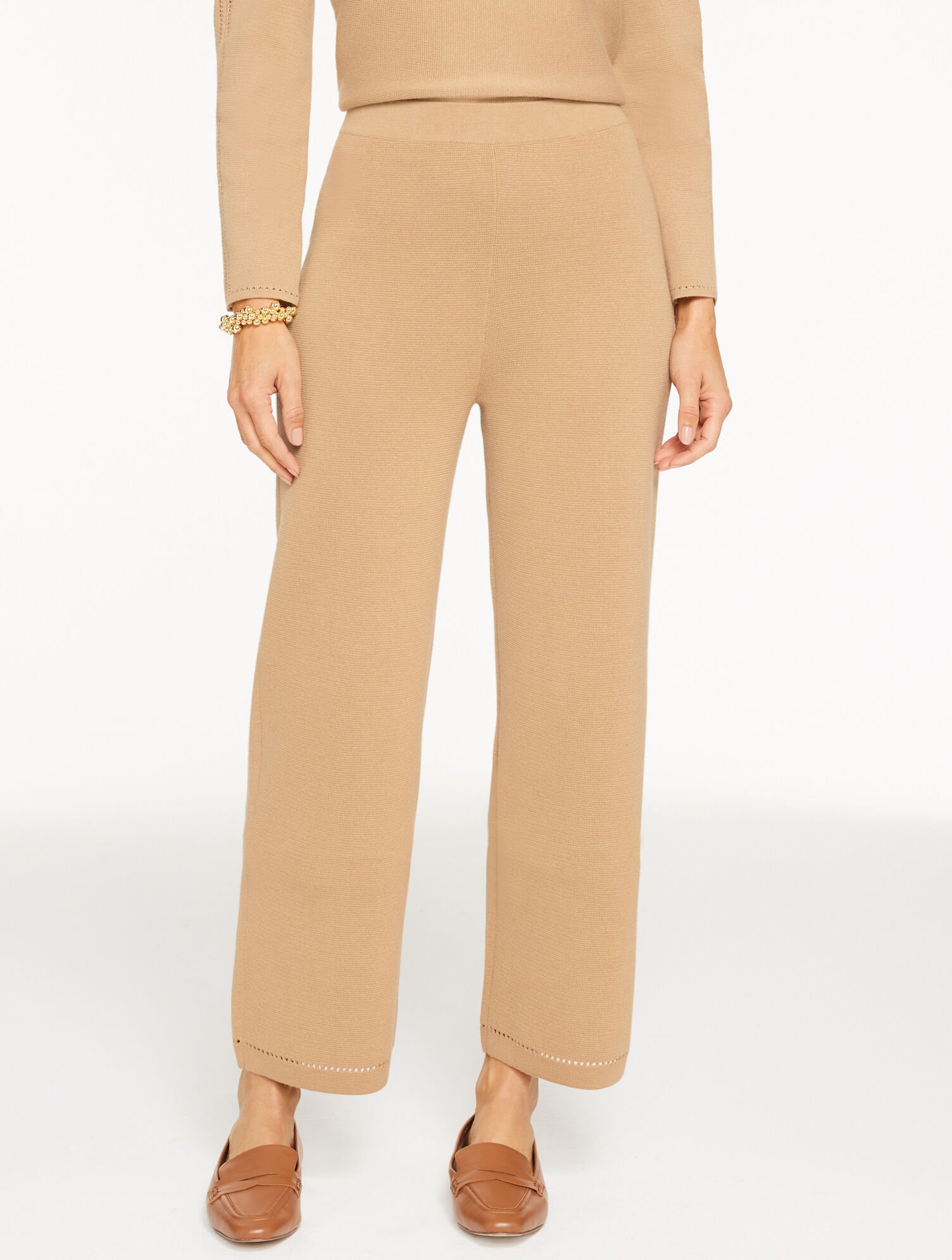 Straight Leg Sweater Studio Pants