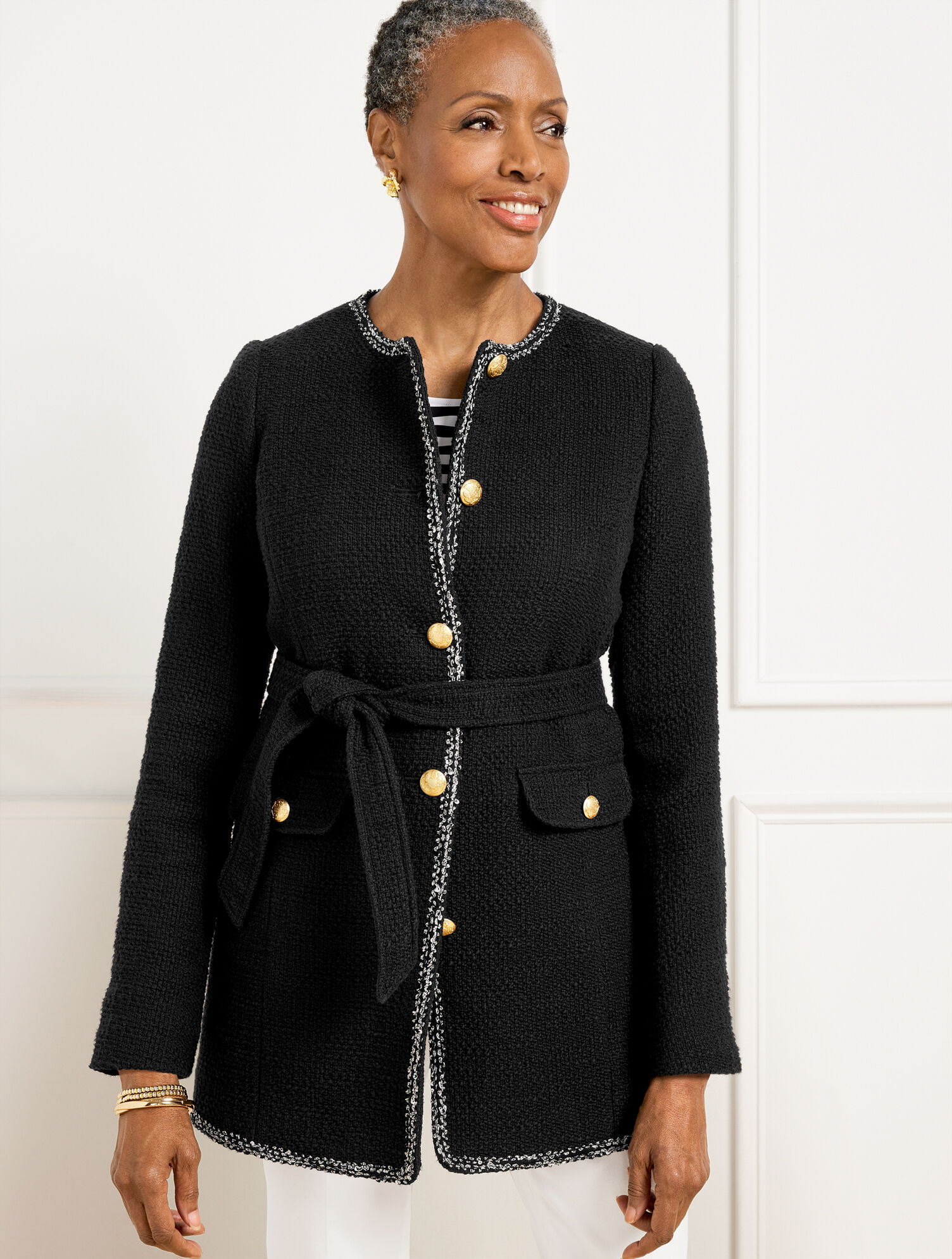 Belted Tweed Coat | Talbots