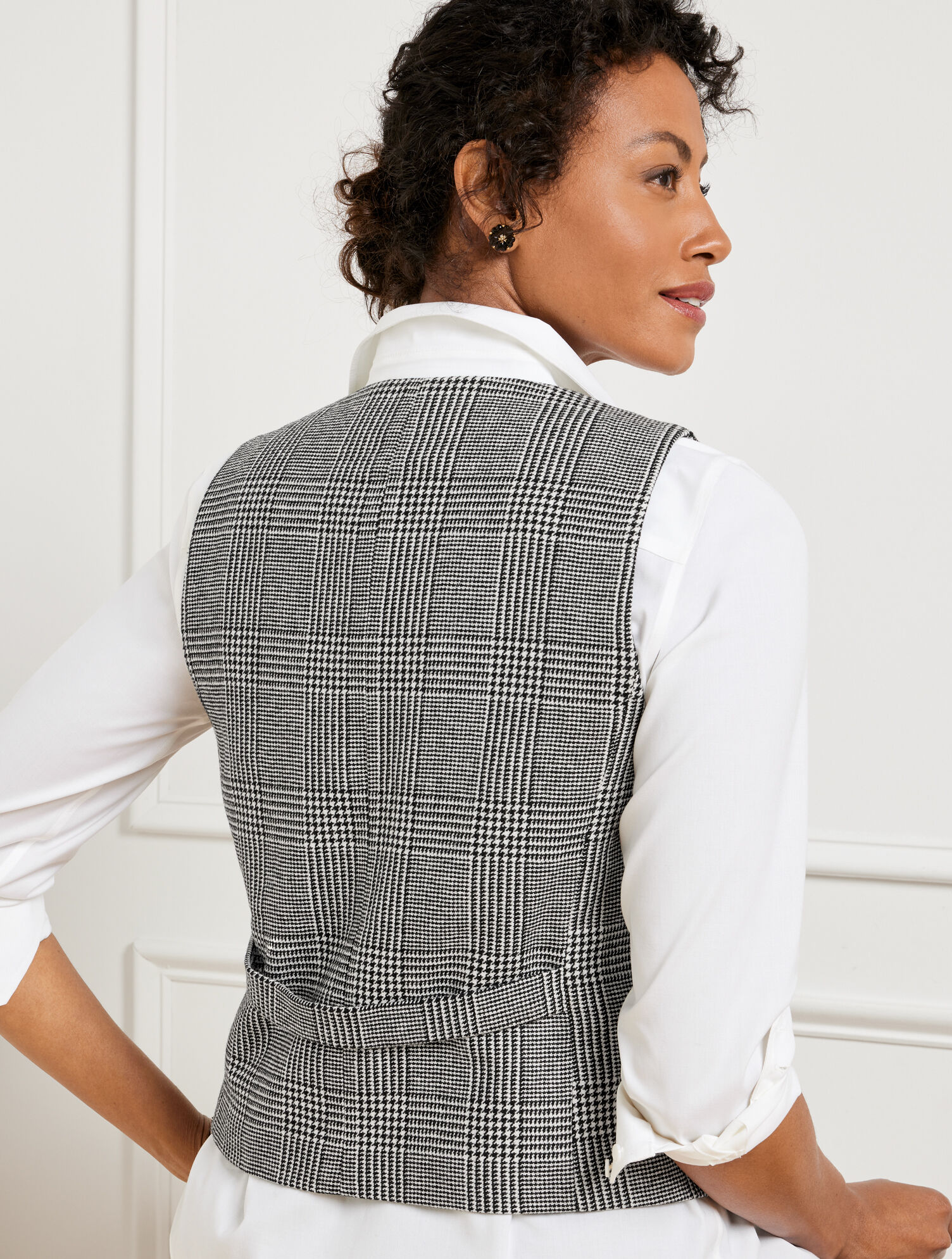 Glen Plaid Vest