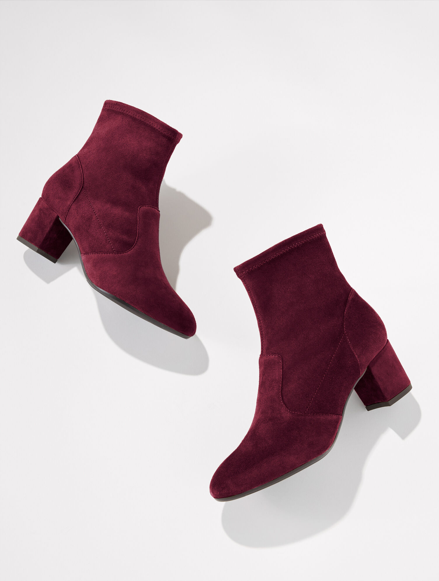 Pardo Suede Block Heel Booties