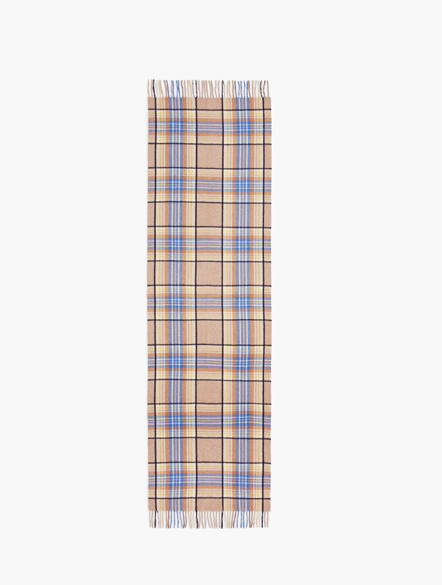 Pure Cashmere Scarf - Colorful Plaid