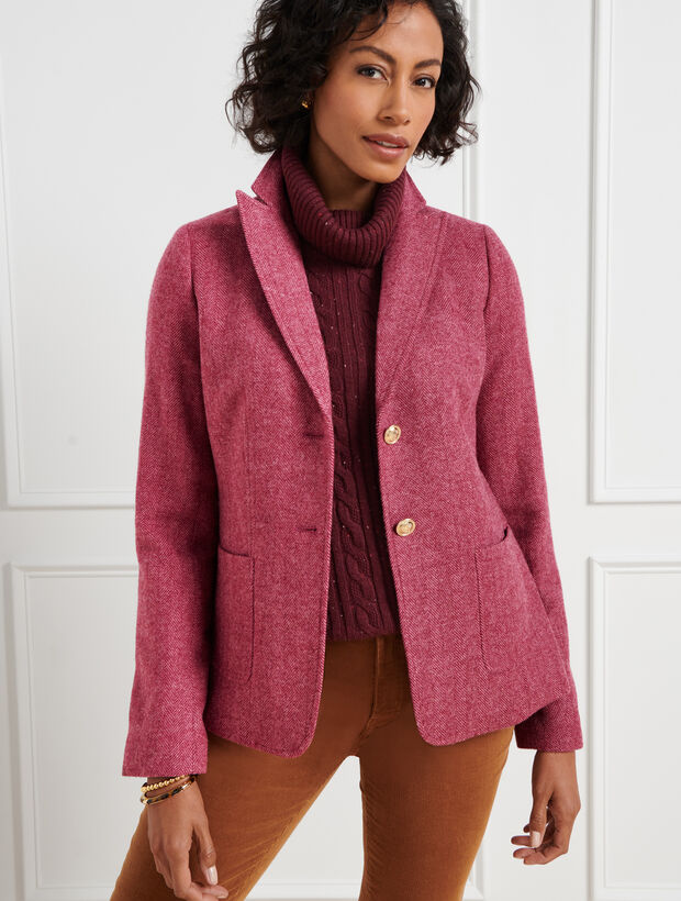 Classic Shetland Blazer - Herringbone