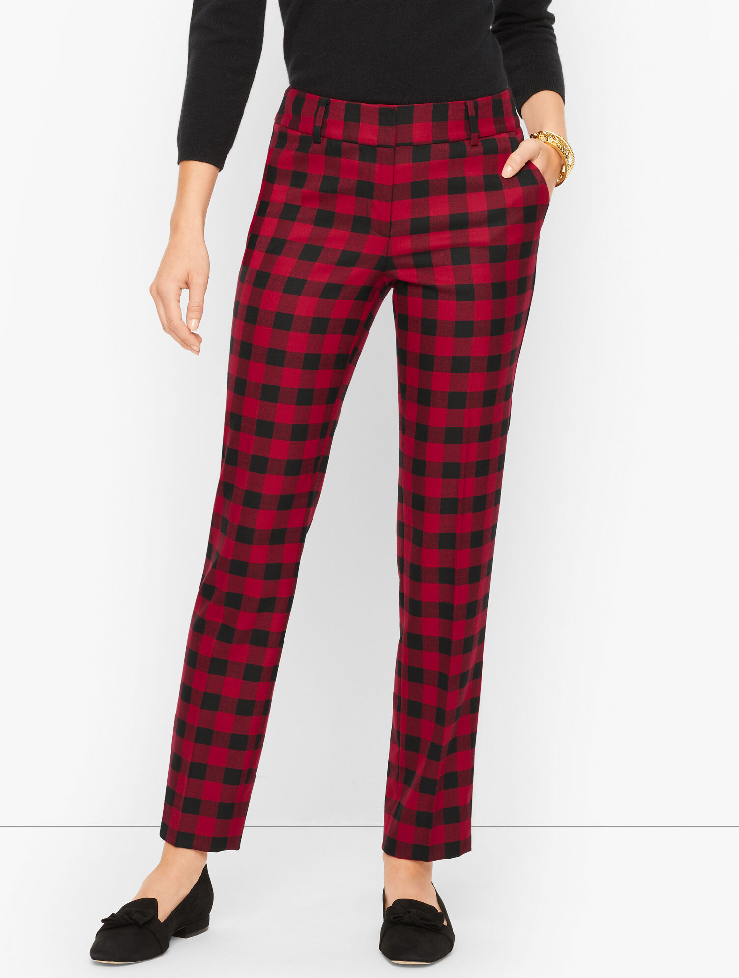 Talbots Hampshire Ankle Pants - Buffalo Plaid
