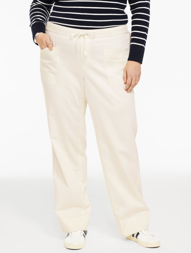 Straight Leg Pull-On Pants