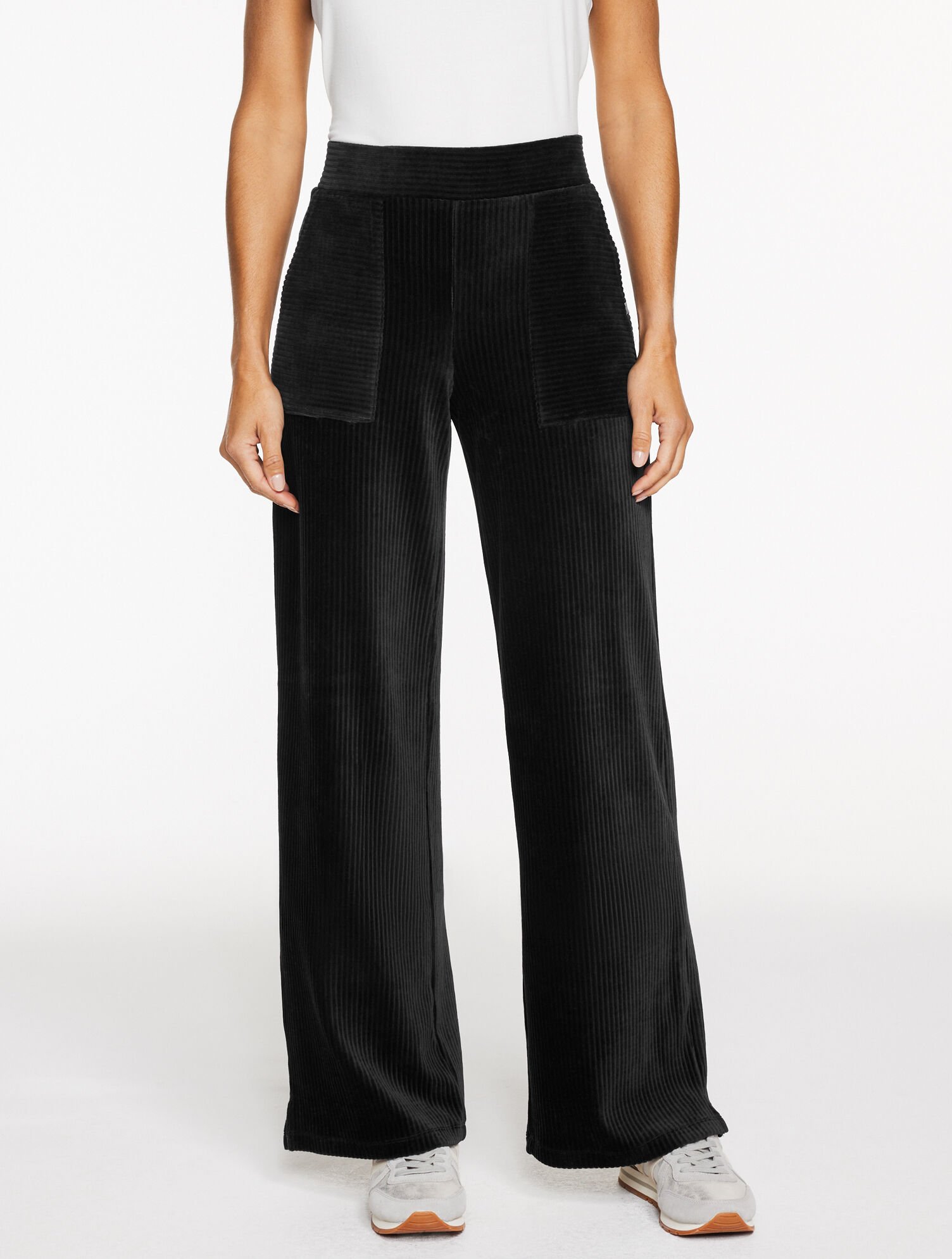 Sky Lounge Velour Wide Leg Pants