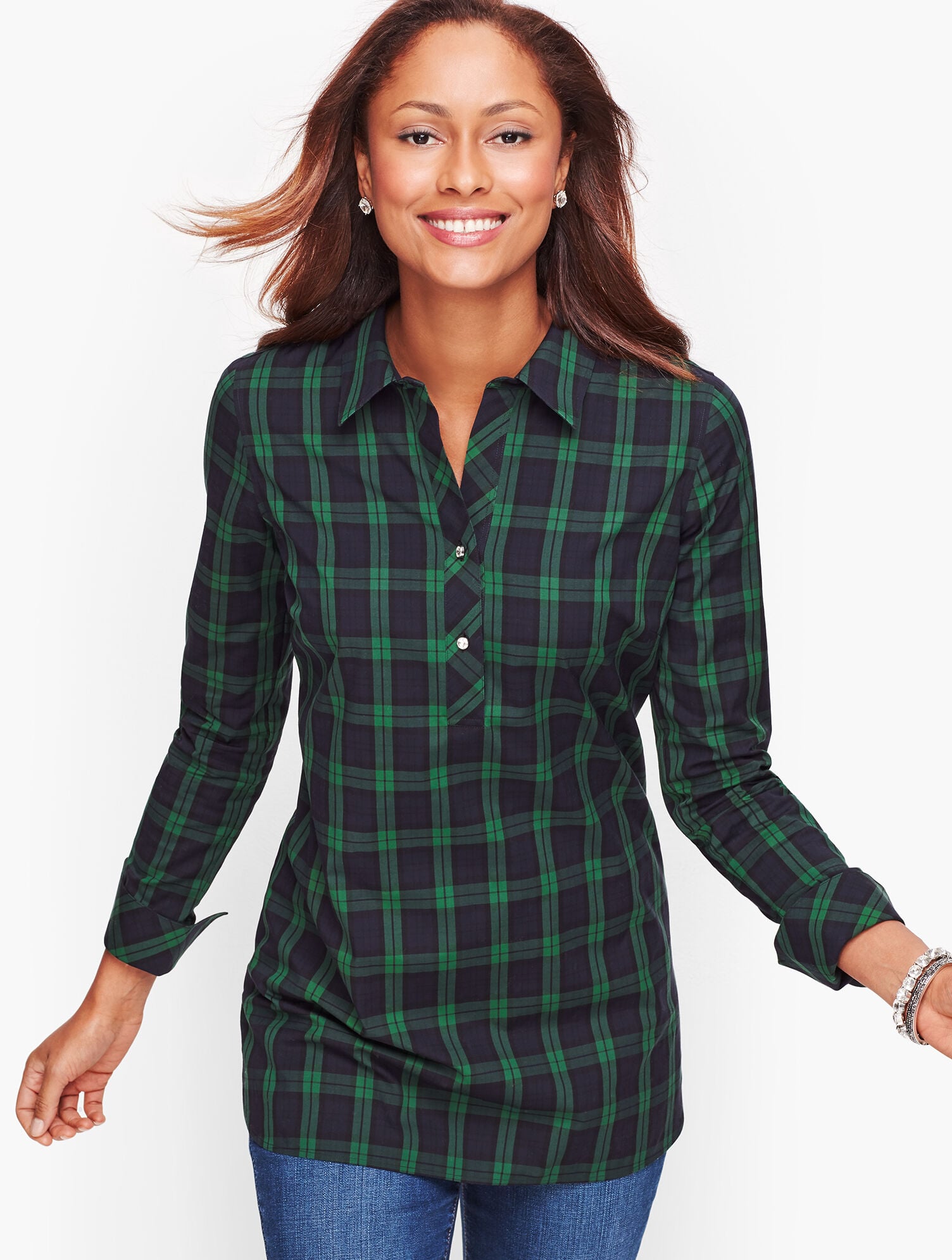 black watch dress shirt Perfect Popover - Black Watch Plaid