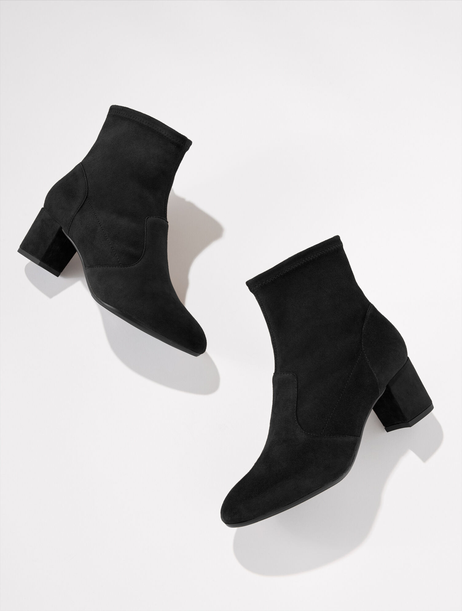 Pardo Suede Block Heel Booties