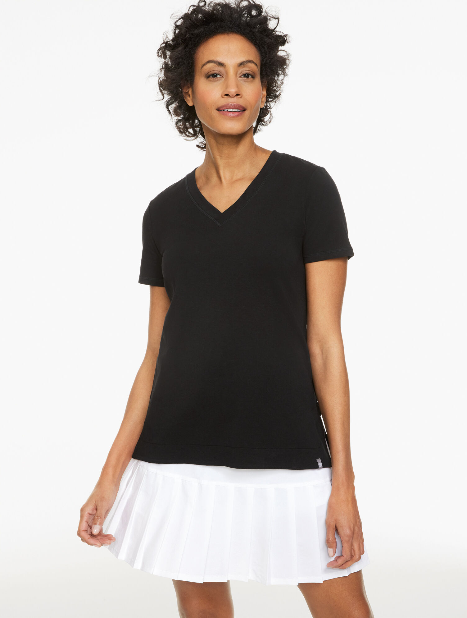 Supersoft Jersey Short Sleeve V-Neck Tee - image 1