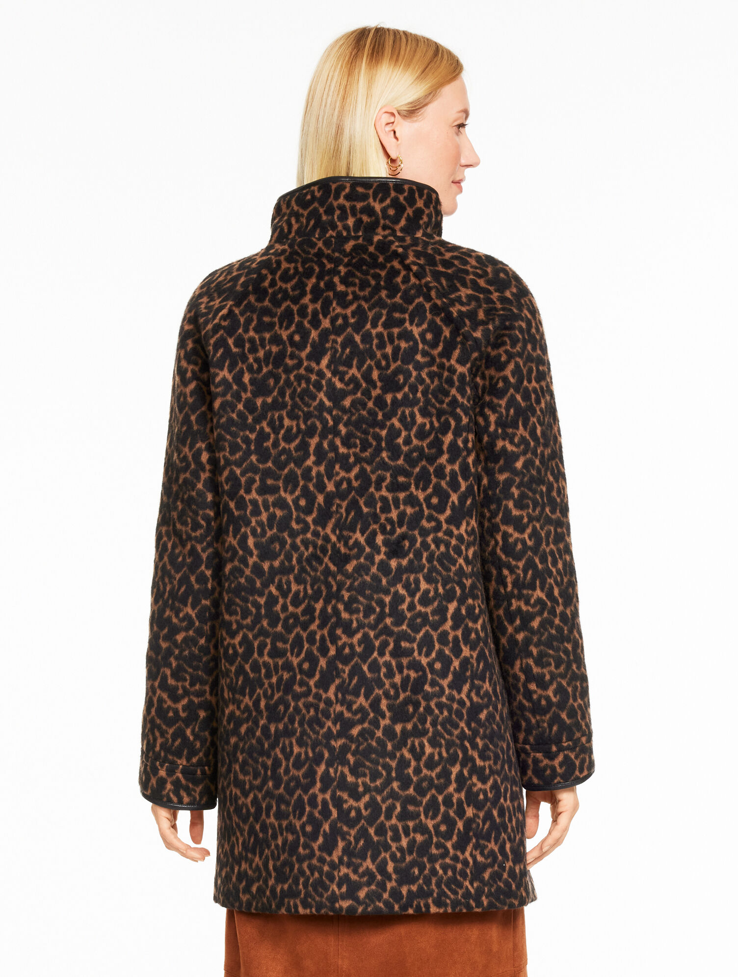 Tonal Animal Jacquard Jacket | Talbots