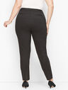 Plus Size Luxe Knit Slim Ankle Pants