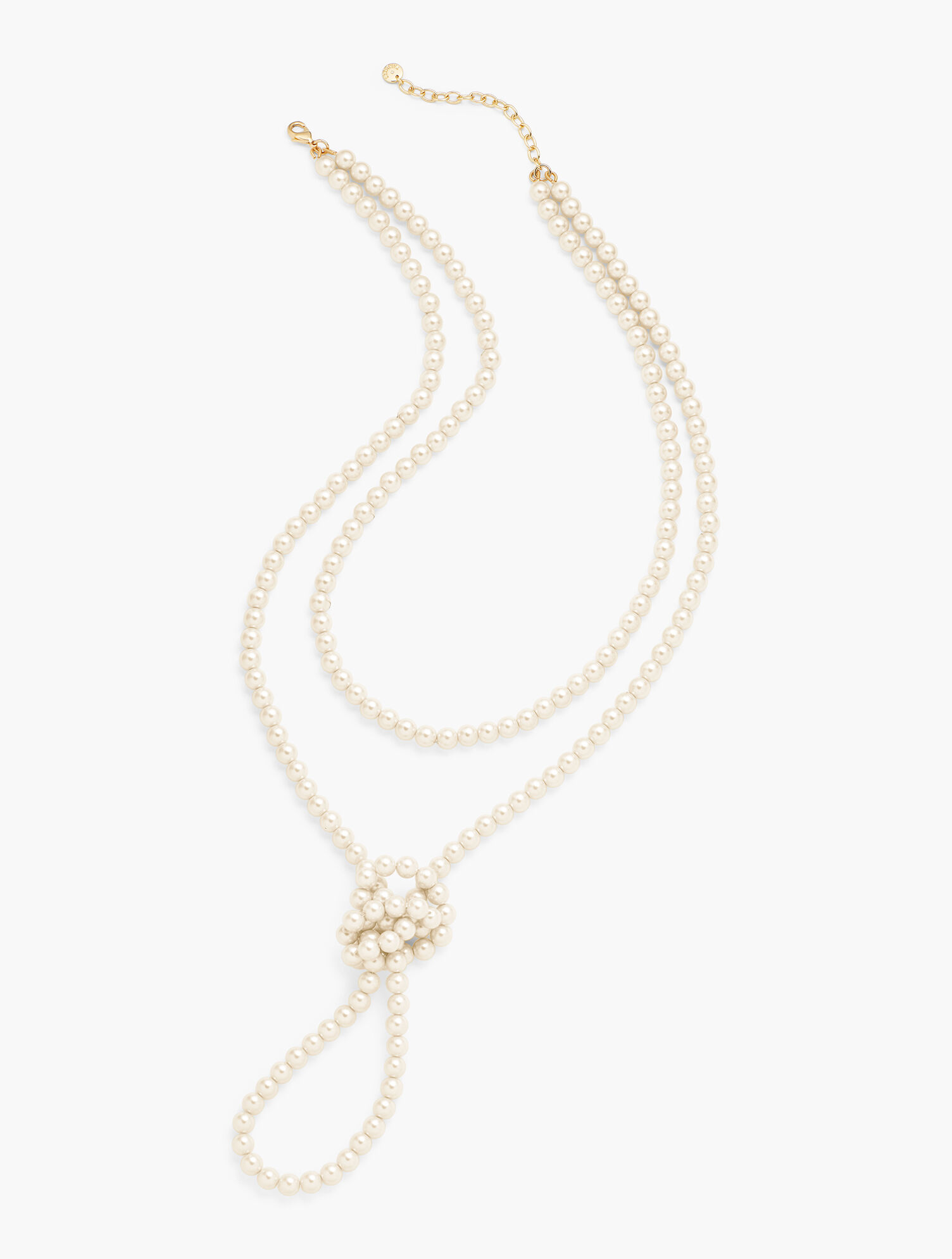Knotted Pearl Necklace