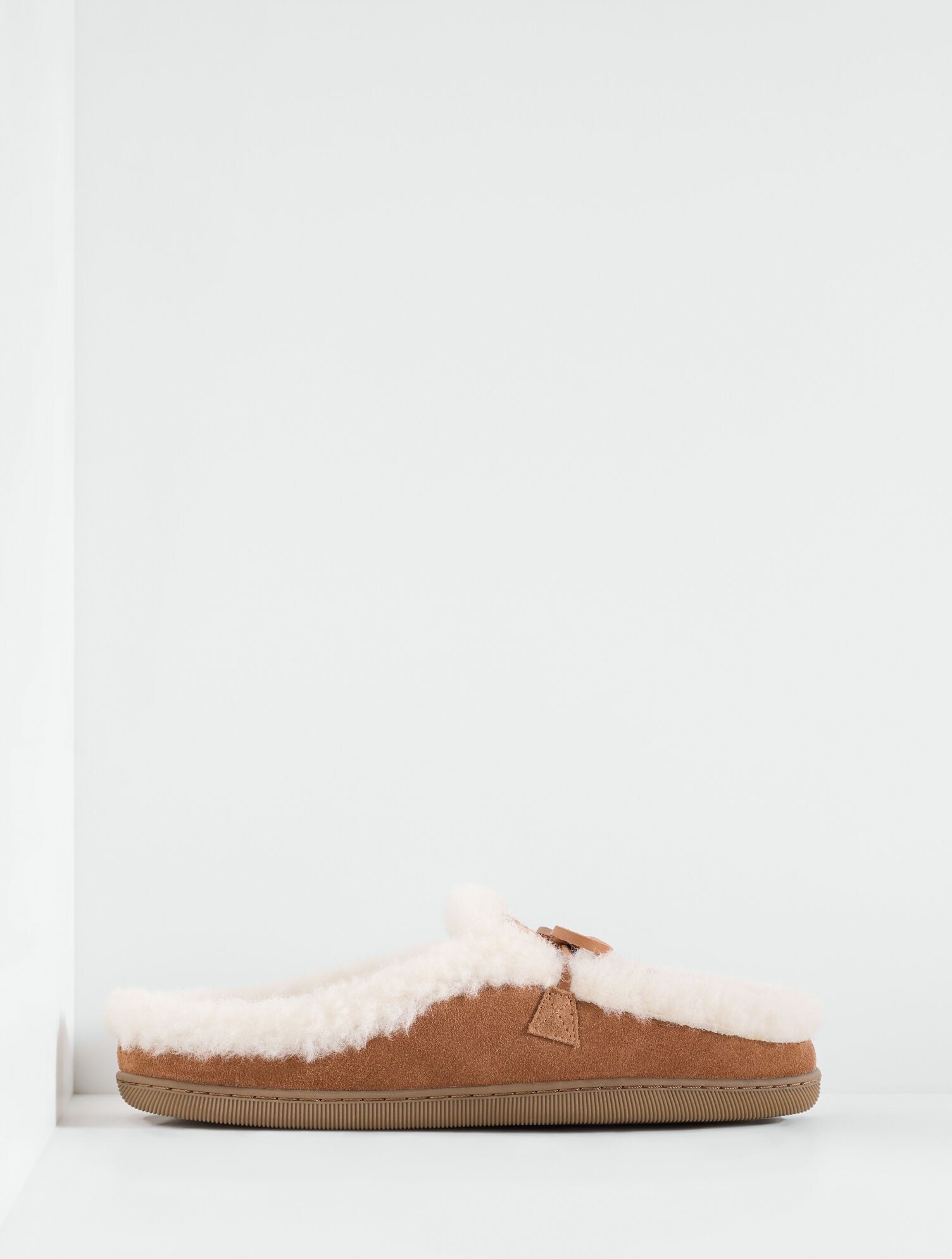 Marley Suede Shearling Slippers