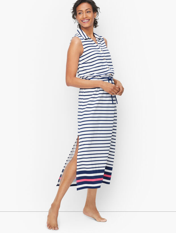 Cabana Life Tie Waist Maxi Dress - Dreamy Stripe | Talbots Cabana Life Tie Waist Maxi Dress - Dreamy Stripe | Talbots