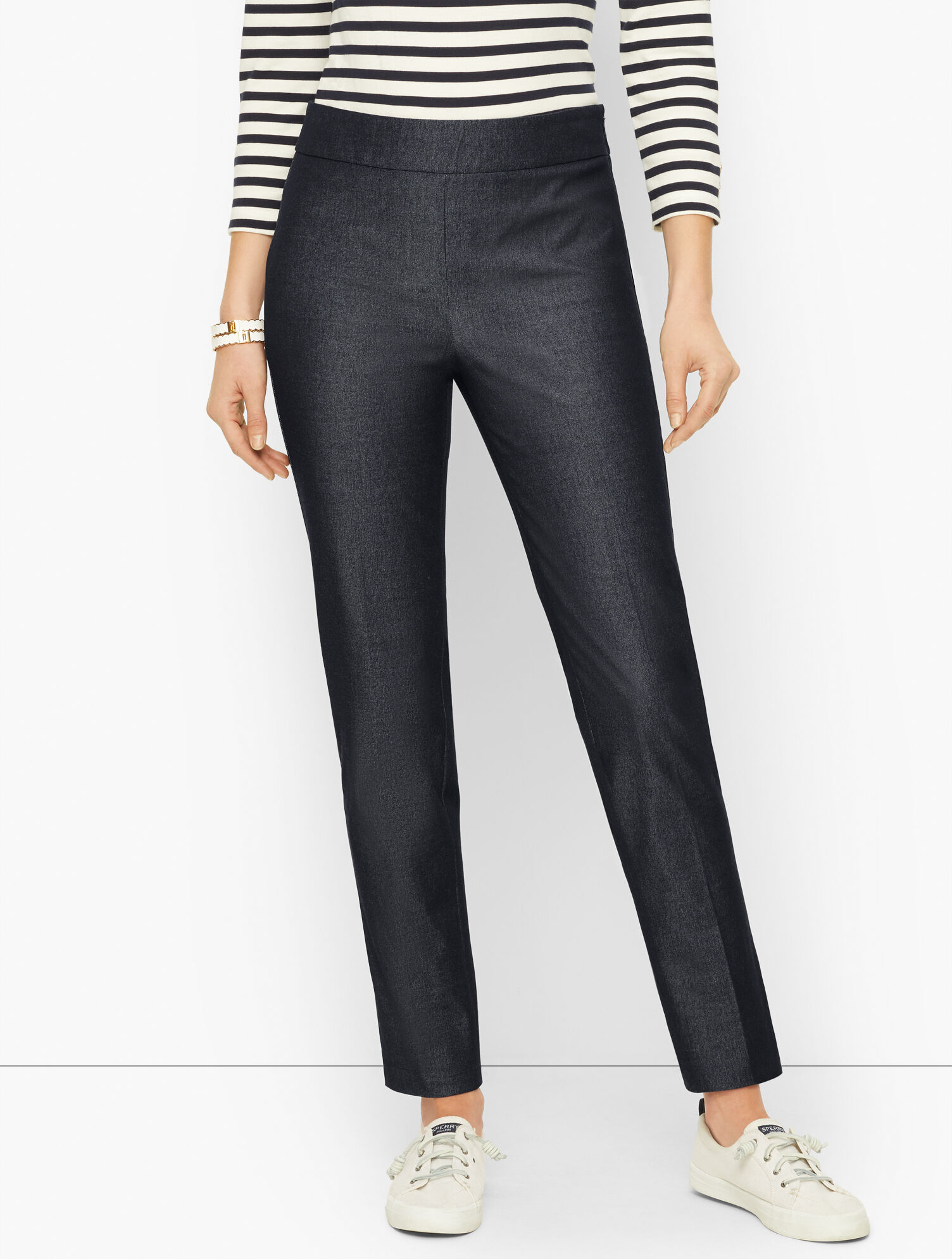Talbots Chatham Ankle Pants Denim Finish Talbots