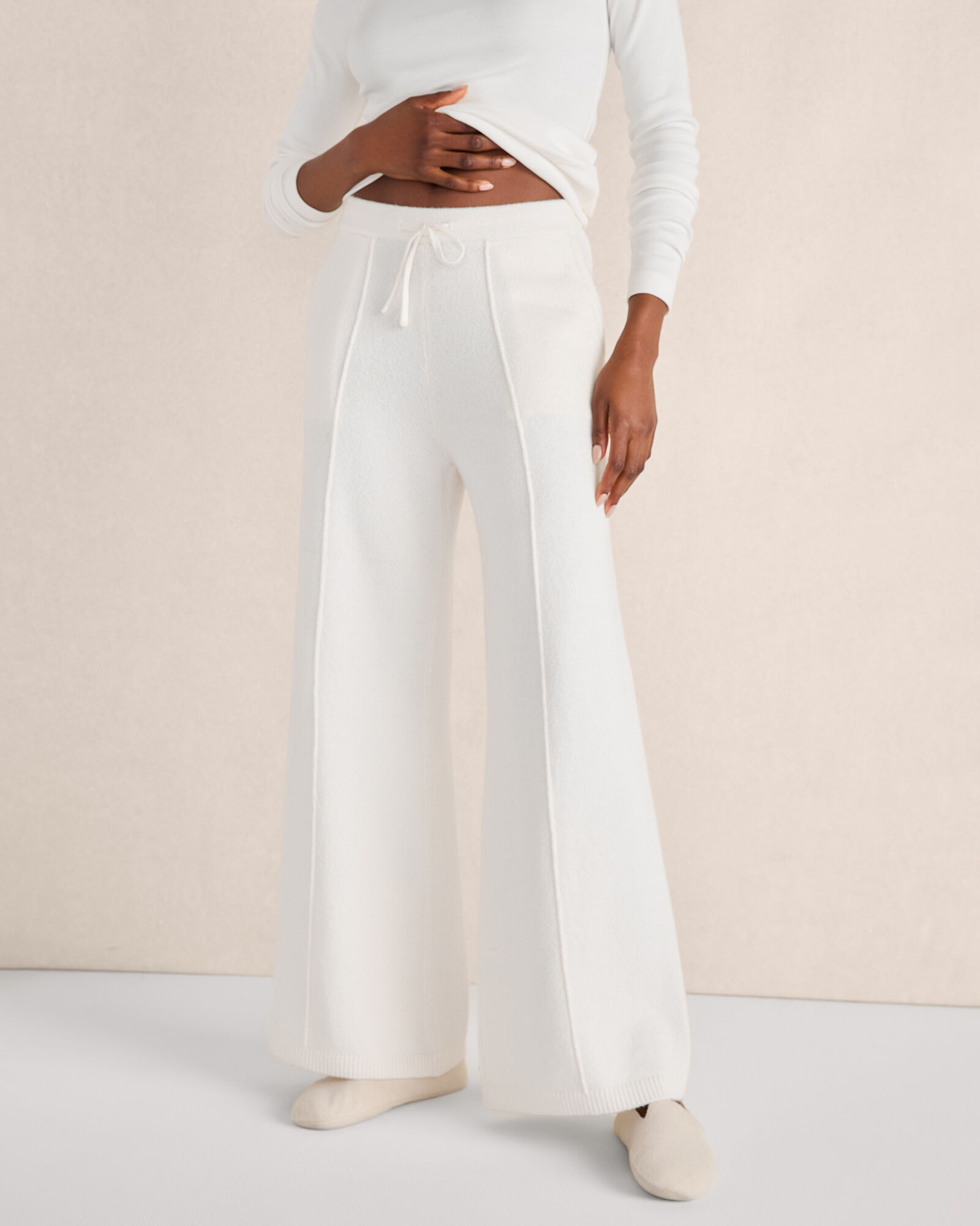 Organic Cotton Pintuck Wide Leg Pants | Haven Well Within