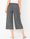Heathered Terry Wide-Leg Crops
