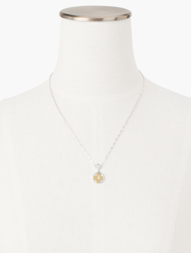 Sterling Silver Medallion Pendant Talbots