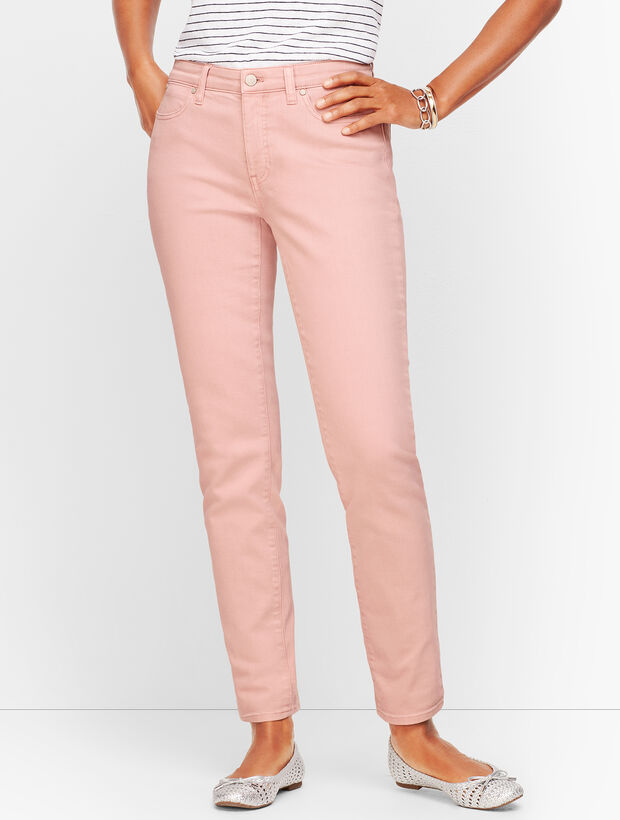 Slim Ankle Jeans - Curvy Fit - Garment-Dyed Frosted Rose