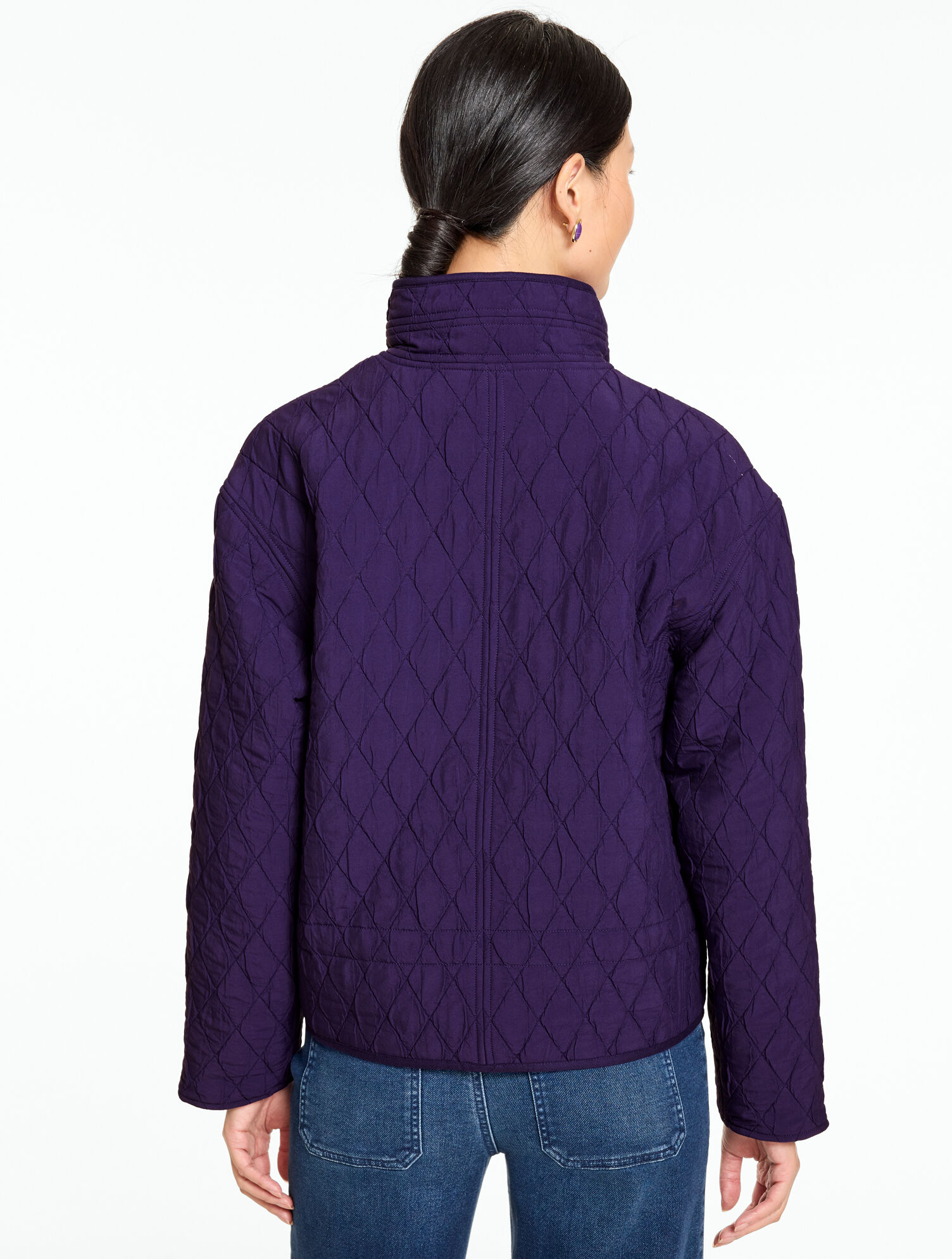 Quilted Mockneck Jacket - thumbnail 3