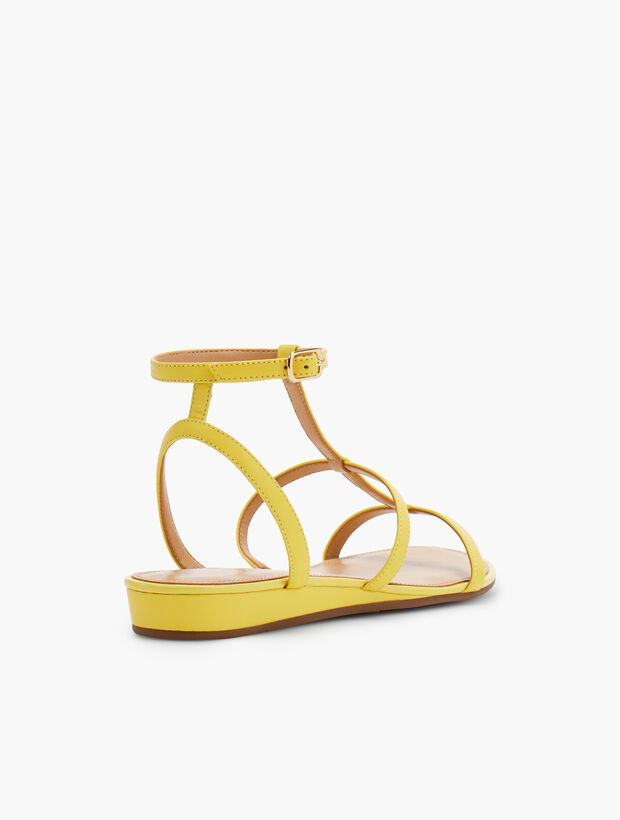 Daisy Gladiator Micro-Wedge Sandals - Nappa Leather | Talbots
