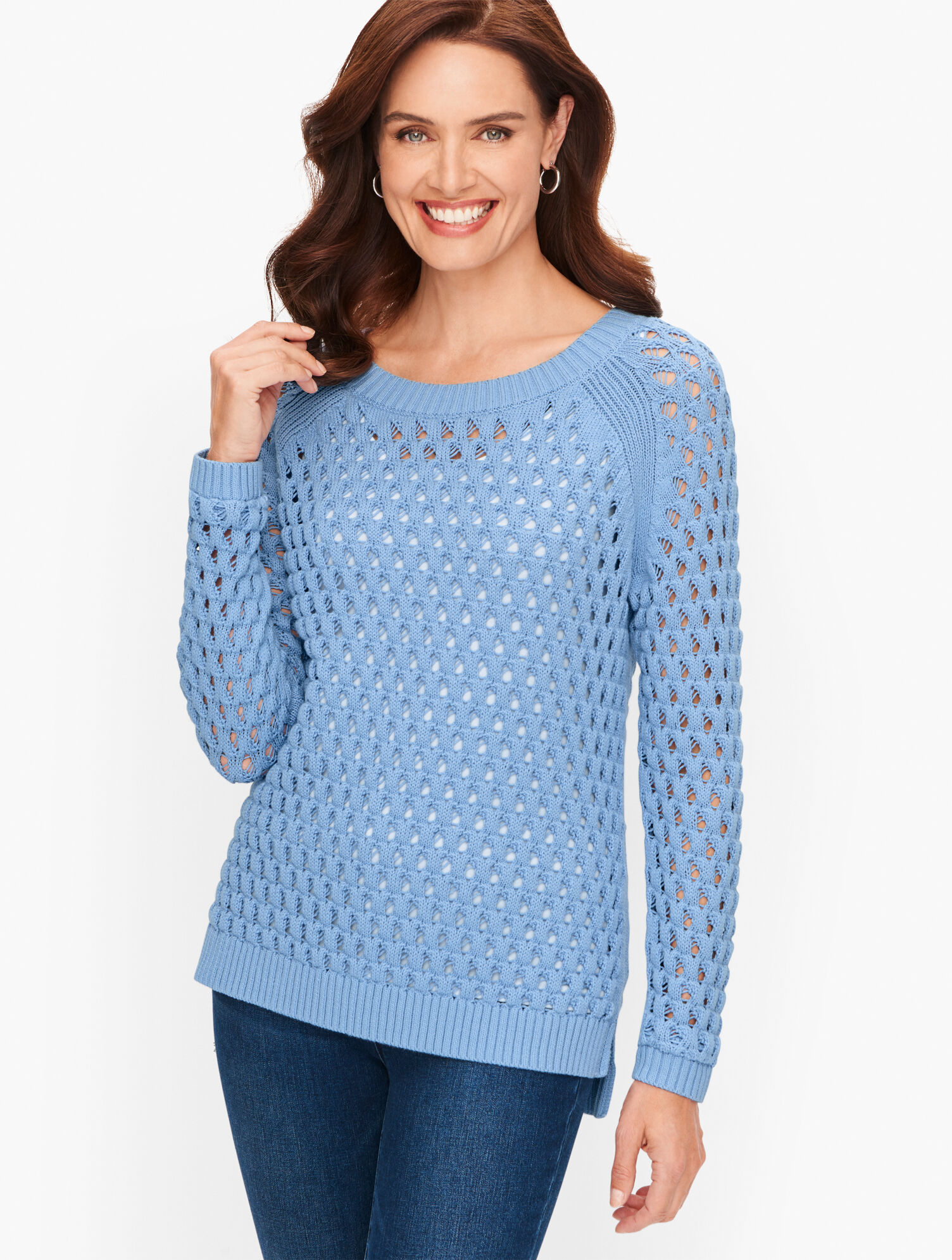 Southern Anchors: {spring open knit sweater}