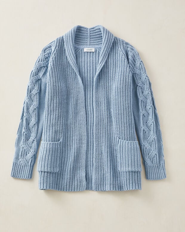 GATHERED SLEEVE CARDIGAN main image 0