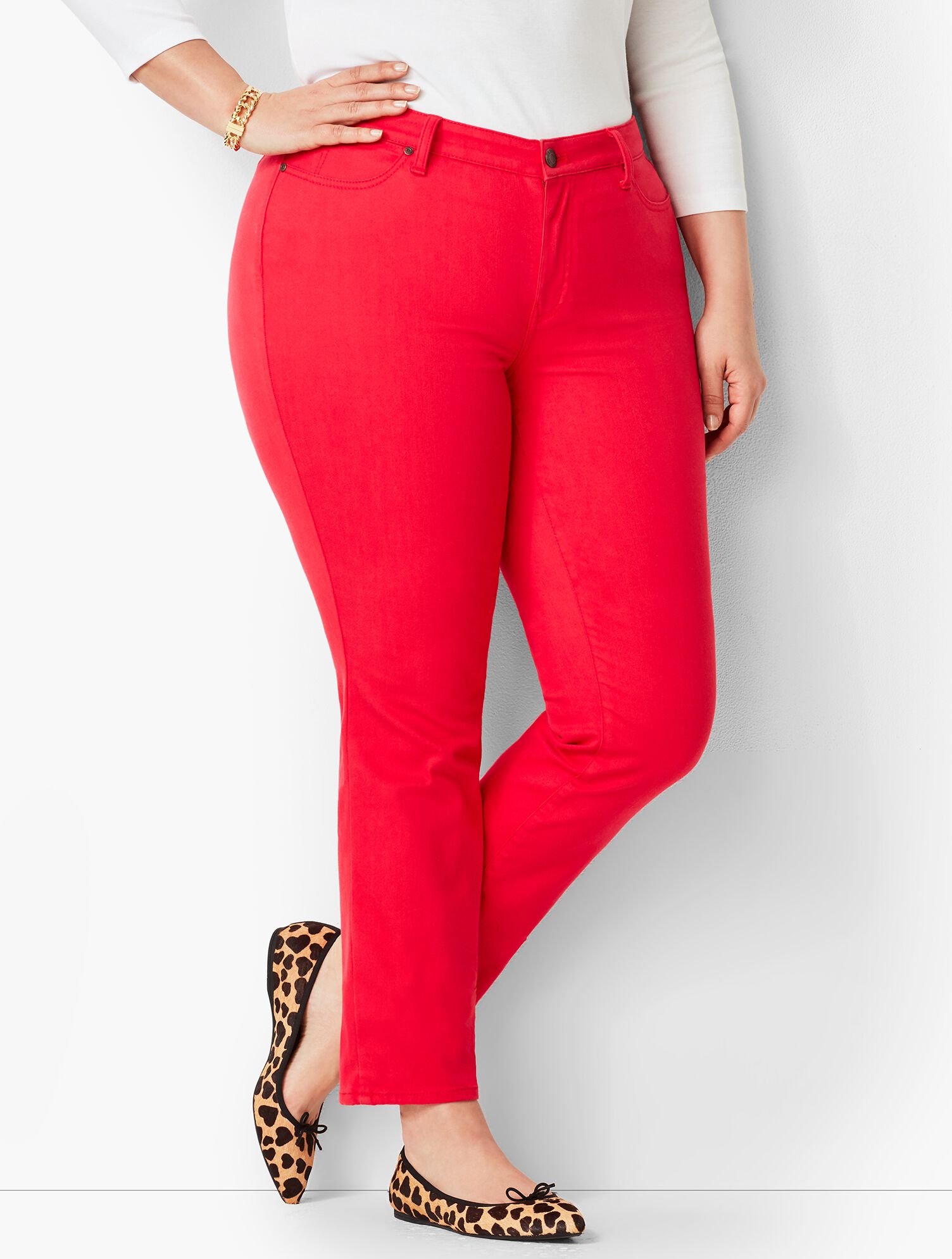Plus Size Denim Slim Ankle Jean Color Talbots - Main Image