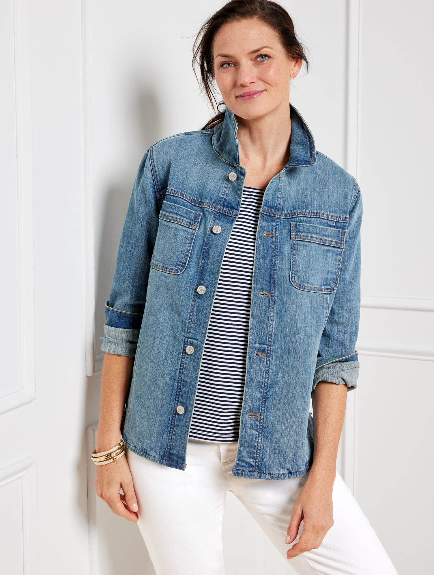 Denim Shirt Jacket Talbots