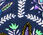 Blissful Floral Pebbled Leather Wristlet