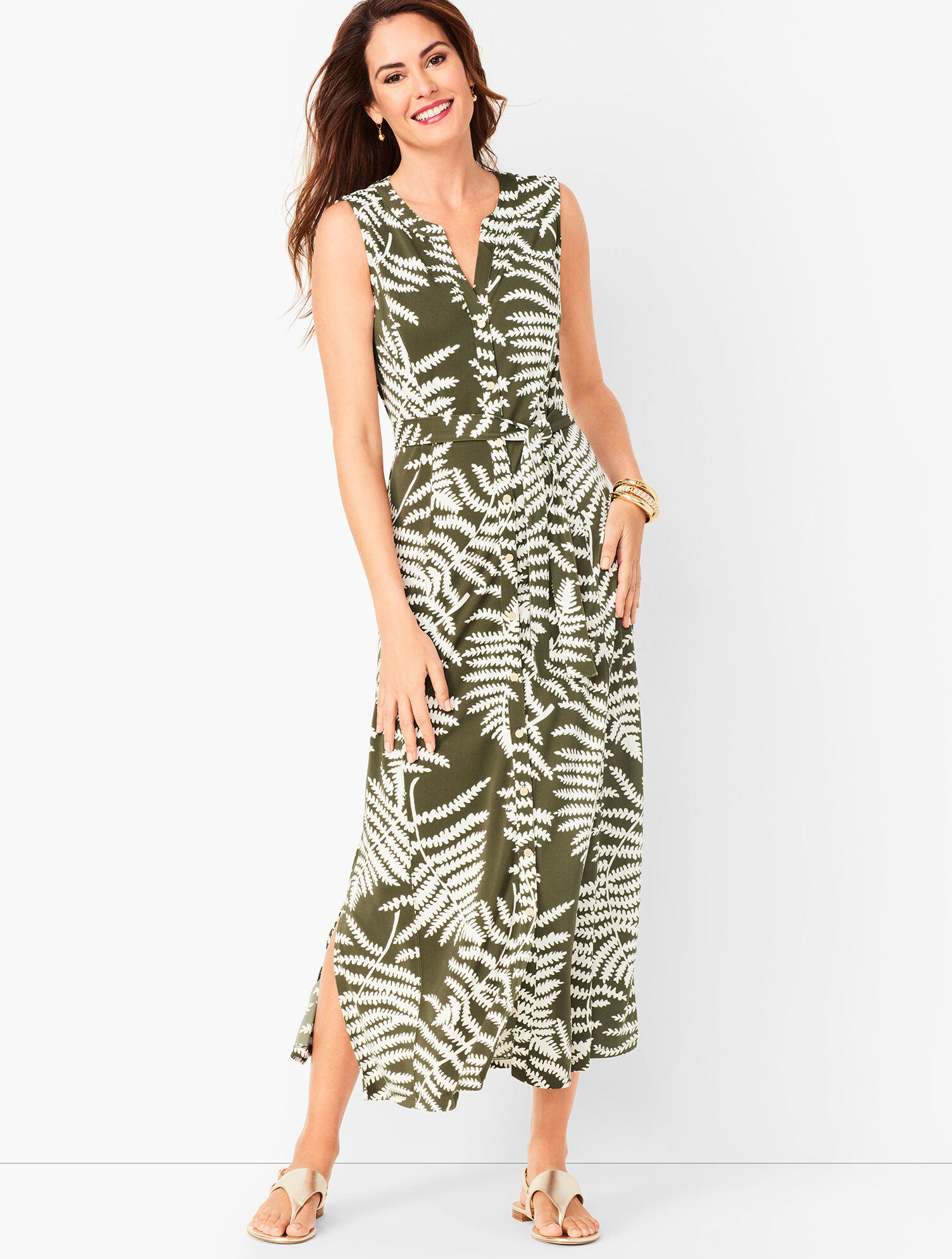 Botanical Maxi Shirtdress