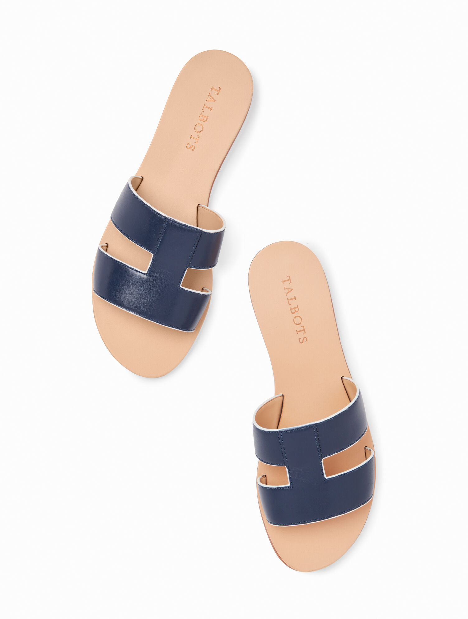 Hannah Vachetta Leather Slides
